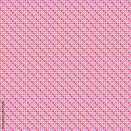 Set of vector watercolor pink hearts. Hearts pattern with hand written text. Cute hand drawn hearts pattern, romantic background. Vector design for greeting card, banners, textile, wrapping paper.