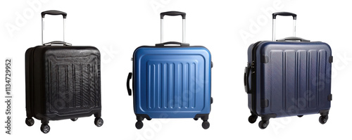 Wallpaper Mural Three Suitcases Isolated on PNG Transparent Background Torontodigital.ca