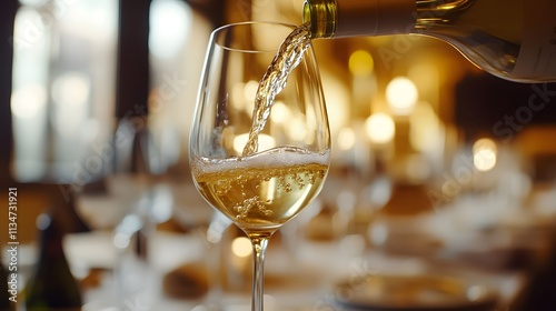 Wallpaper Mural Wine being poured into a glass with a smooth flow. Torontodigital.ca