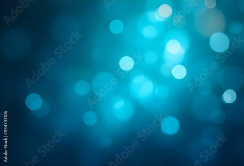 Glittering blue and teal background with crisp bokeh lights , creating a magical and ethereal atmosphere.