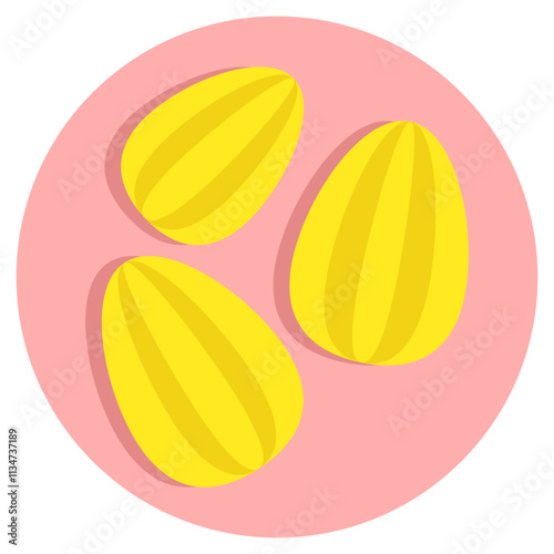 Creative design icon of almonds