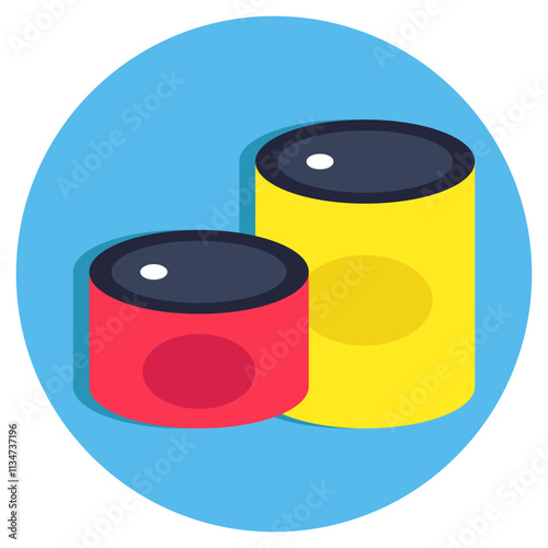 An icon design of canned food