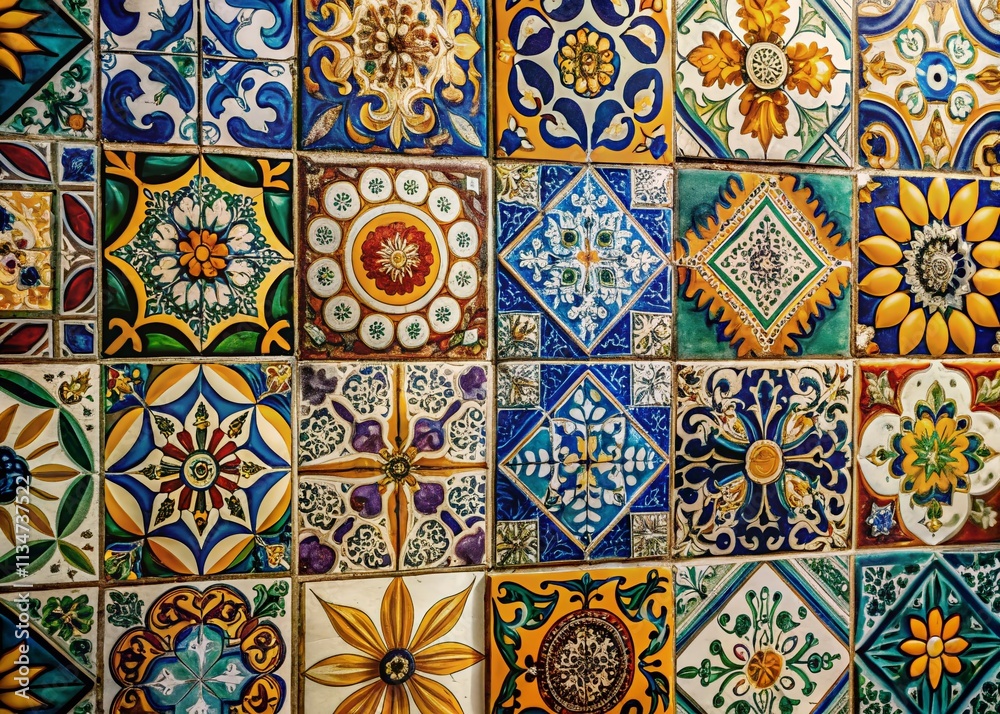 Captivating Blend of Ceramic Tiles Showcasing Intricate Patterns and Textures in a Contemporary Setting for Interior Design Inspiration Captivating Blend of Ceramic Tiles Showcasing Intricate Patterns and Textures in a Contemporary Setting for Interior Design Inspiration