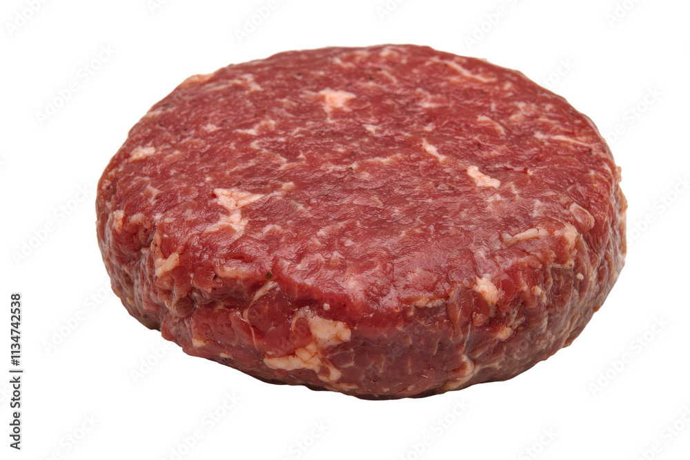Raw Burger Patty Isolated on PNG Transparent Background Raw Burger Patty Isolated on PNG Transparent Background