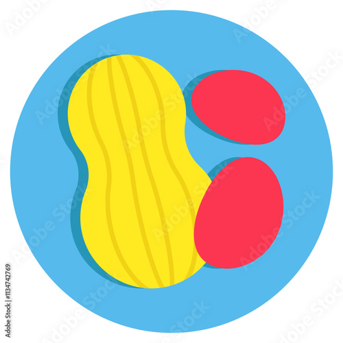 Modern design icon of peanut
