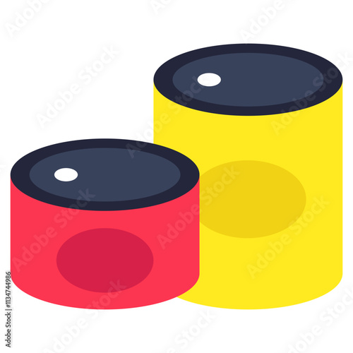 An icon design of canned food