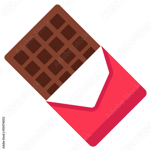 A trendy design icon of chocolate