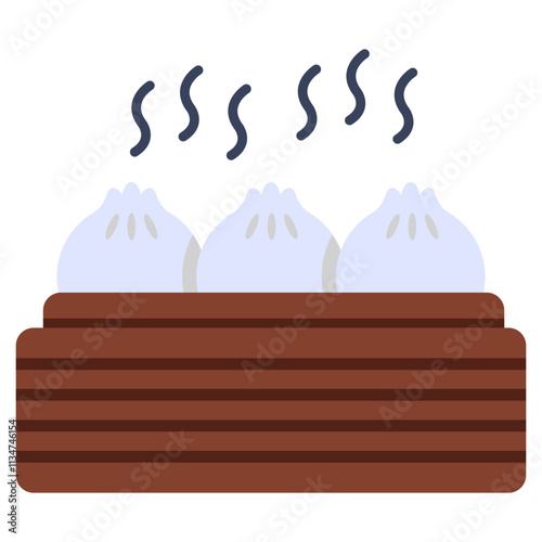 Modern design icon of dumplings