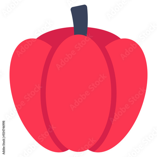 A trendy design icon of capsicum
