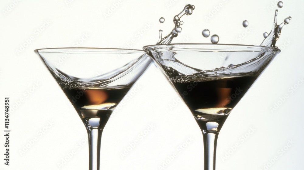 Elegant Martini Splash - A Perfect Cocktail