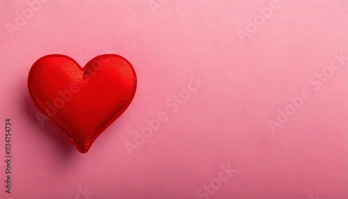 Background with Heart: Love Concept Greeting Card Template with Copy Space