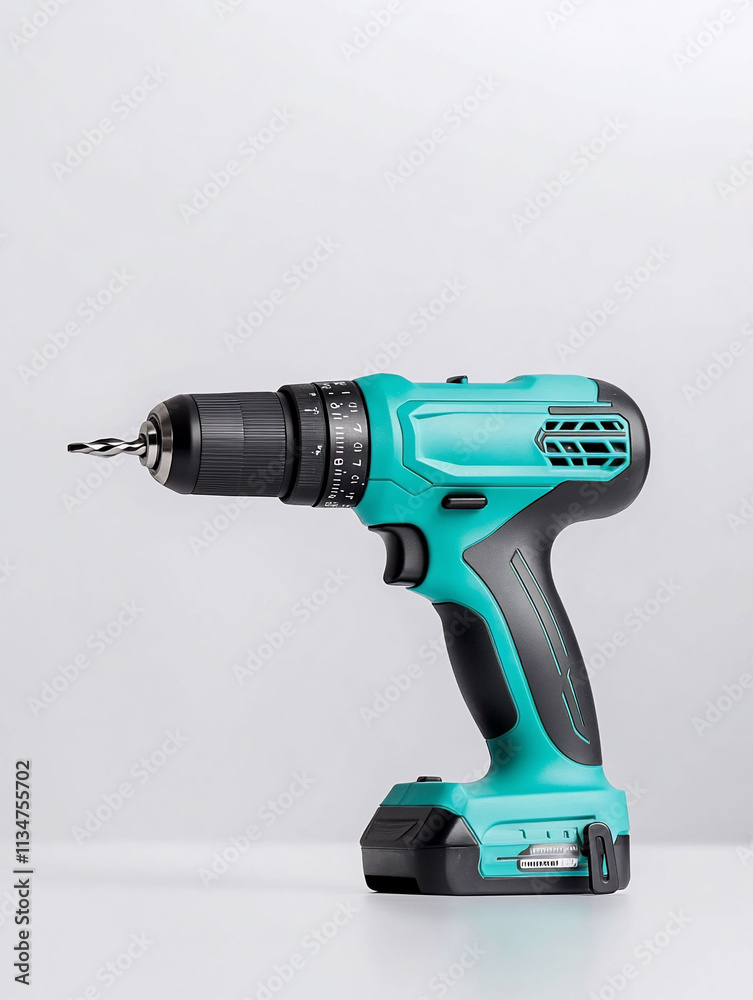 A cordless drill designed for various drilling tasks. A cordless drill designed for various drilling tasks.