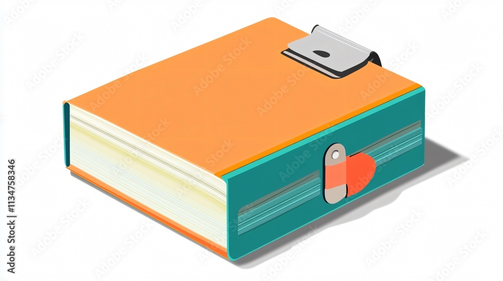 Paper Binder Clip Vector Illustration for Office Supplies and Organization Paper Binder Clip Vector Illustration for Office Supplies and Organization