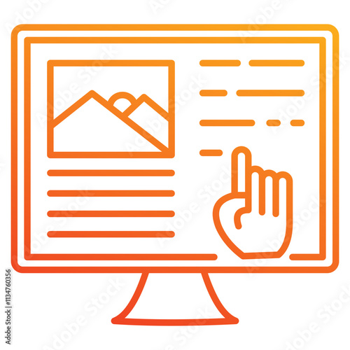 content creator icon element for design