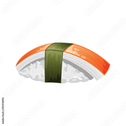 Kani sushi vector illustration