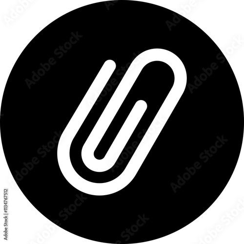 Link icon paperclip attached file web page url buttons attachment document sign symbol Internet icons flat. Chain vector for social media apps or web isolated on transparent background