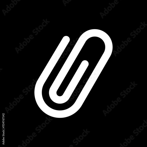 Link icon paperclip attached file web page url buttons attachment document sign symbol Internet icons flat. Chain vector for social media apps or web isolated on transparent background