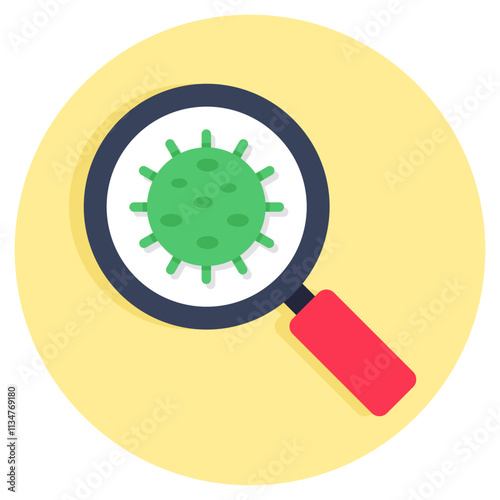 Perfect design icon of search germs