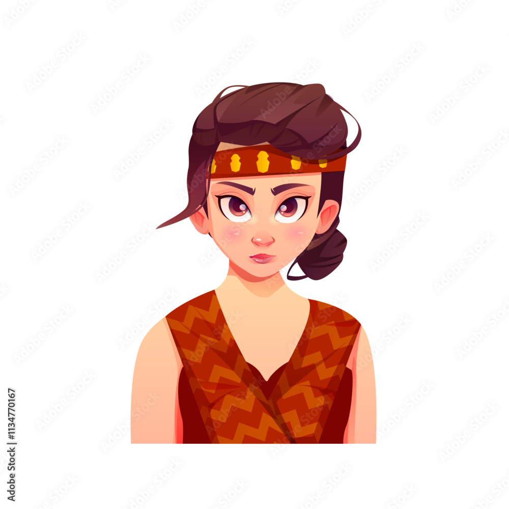 Sumatran ethnic cartoon Sumatran ethnic cartoon