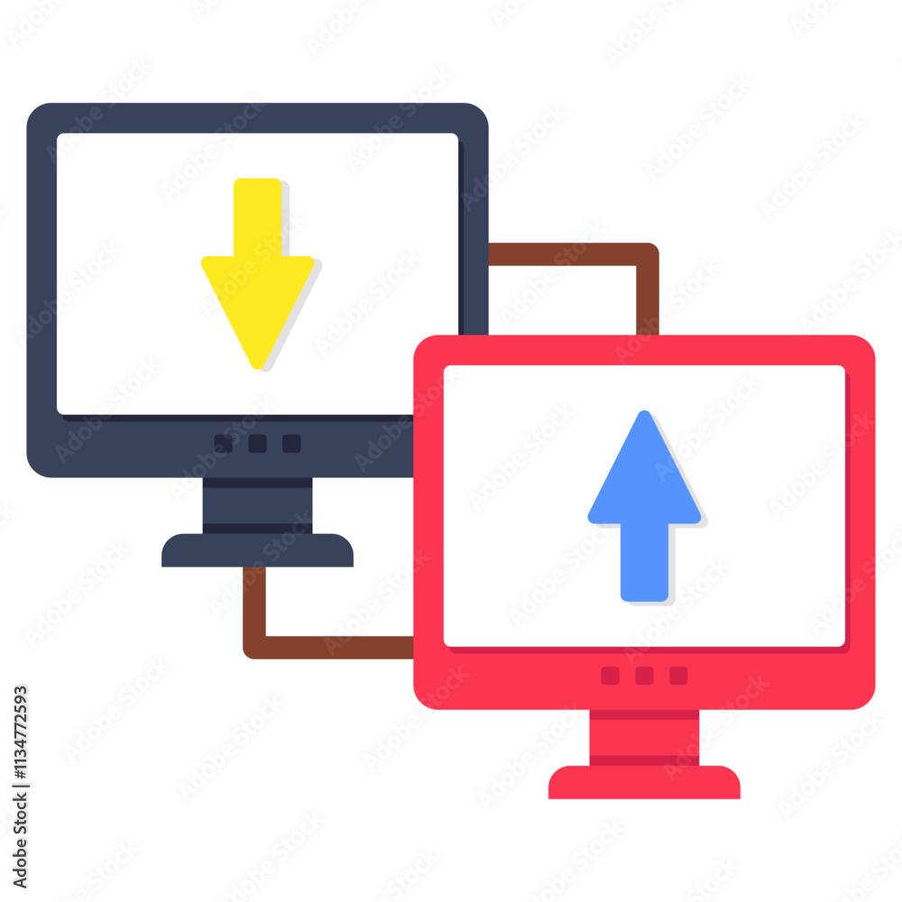 Creative design icon of system transfer Creative design icon of system transfer