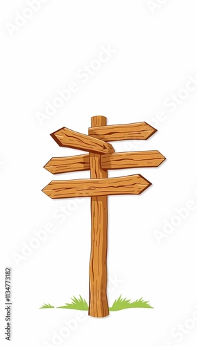 Wallpaper Mural Wooden Signposts with Directional Arrows Torontodigital.ca