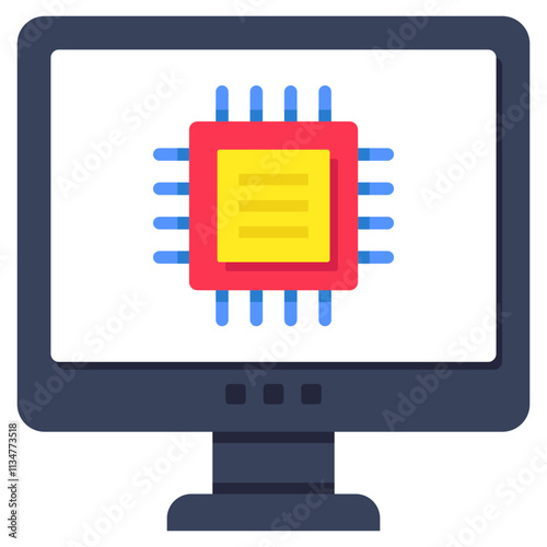 Perfect design icon of online chip