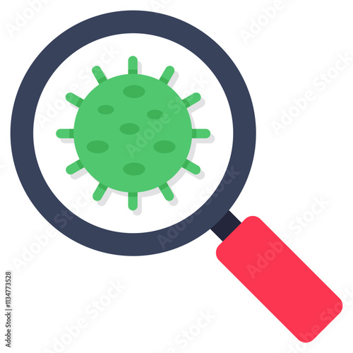 Perfect design icon of search germs
