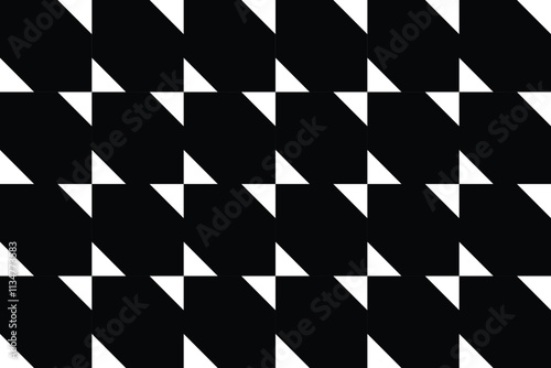 Retro black and white geometric pattern background, vector abstract circle, triangle and square lines art. Trendy bauhaus pattern backgrounds op-art set