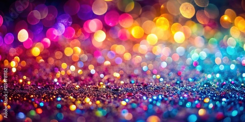 Sparkling glitter with colorful bokeh , sparkle, glitter, bokeh, colorful, shiny, festive, celebration, background, vibrant