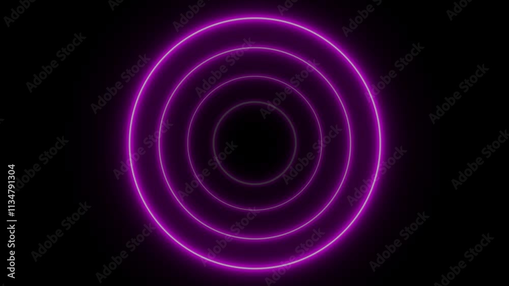Seamless loop.Neon Wave abstract background. waves animation come from center. neon line radio wave animation on black background. radio waves background neon animated wave. Seamless loop.Neon Wave abstract background. waves animation come from center. neon line radio wave animation on black background. radio waves background neon animated wave.