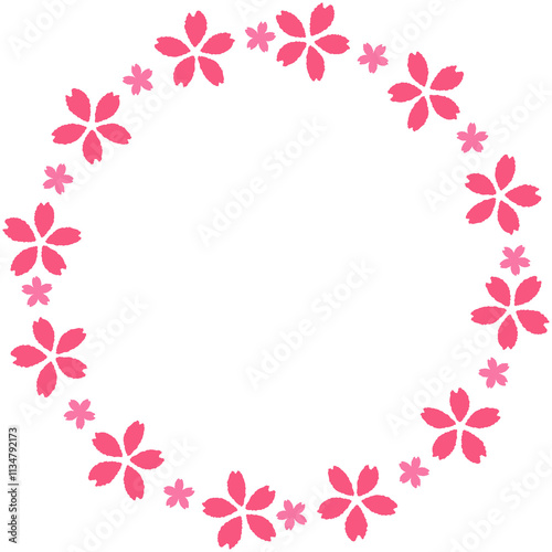 Cute Cherry Blossom floral wreath photo