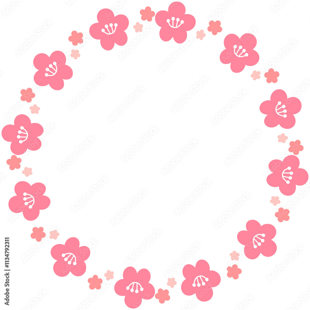 Spring floral wreath 