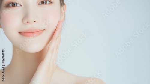美肌の女性