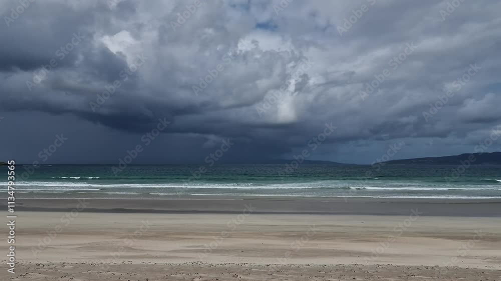 Dramatic clouds at Narin beach by Portnoo, County Donegal, Ireland Dramatic clouds at Narin beach by Portnoo, County Donegal, Ireland