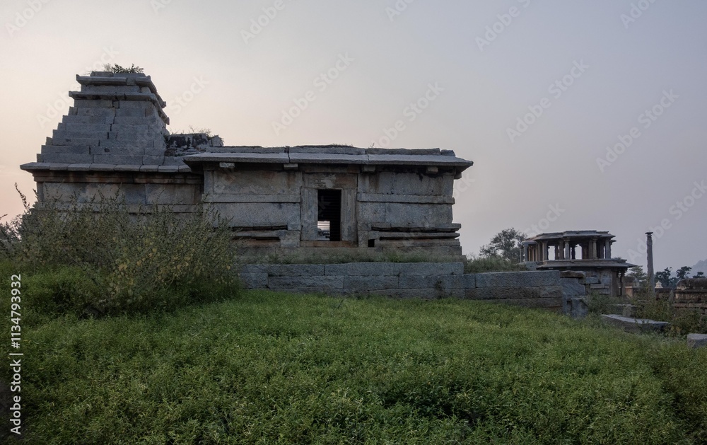 Hemakuta Hill Temple Complex in Hampi. India Hemakuta Hill Temple Complex in Hampi. India