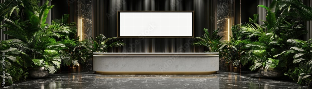 Thank you video displayed on large screen in corporate office background modern event celebration atmosphere, Lady's Day Thank you video displayed on large screen in corporate office background modern event celebration atmosphere, Lady's Day