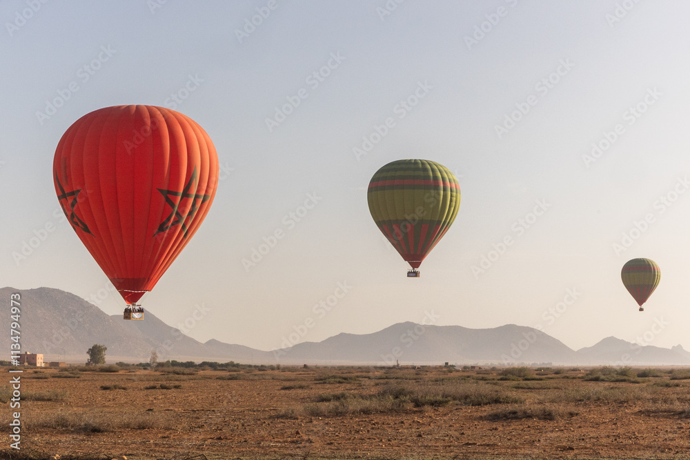 Obraz premium Soaring Horizons: Morocco in Flight