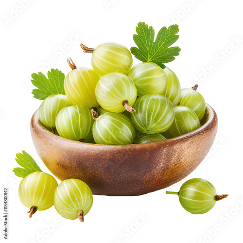 Gooseberry fruit, Illustration of gooseberries fruits isolated on transparent background