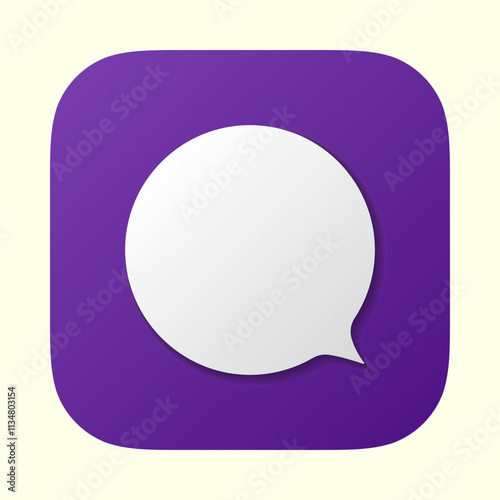 Chat app icon. Speech bubble icon
