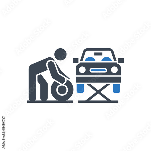 Car Tire Change Icon