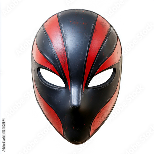 Superhero mask, cut out isolated on white background. photo