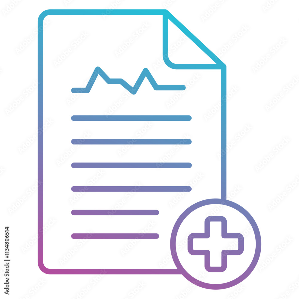 health document report icon element for design health document report icon element for design