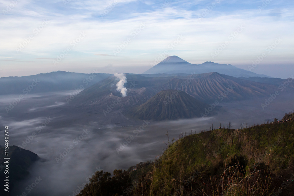 Bromo mountain in the morning