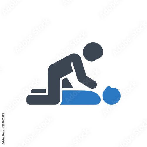Person Giving CPR Icon