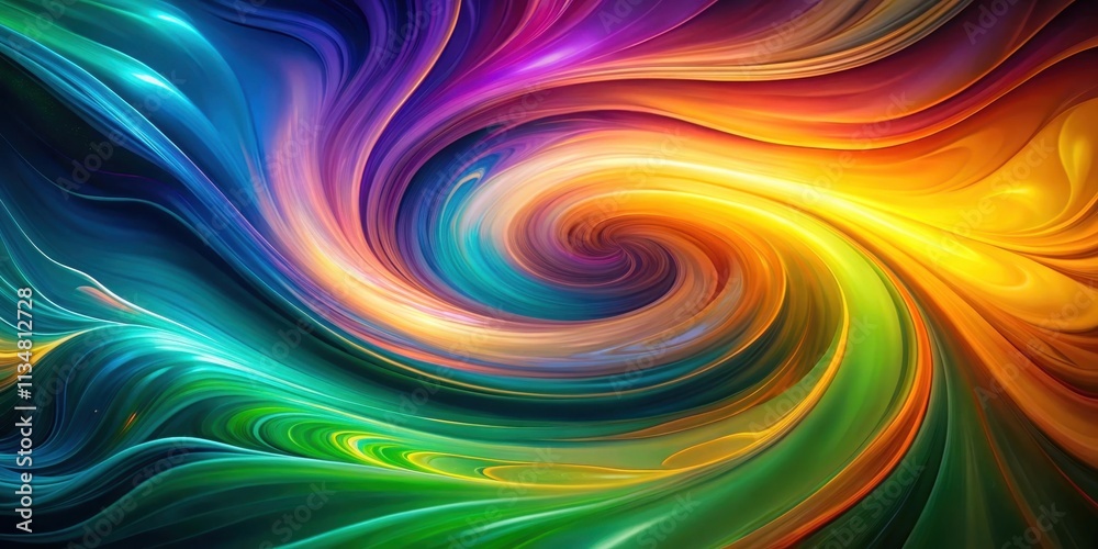 A swirling abstract art piece with vibrant colors and dynamic curves creating a captivating illusion of depth and movement A swirling abstract art piece with vibrant colors and dynamic curves creating a captivating illusion of depth and movement