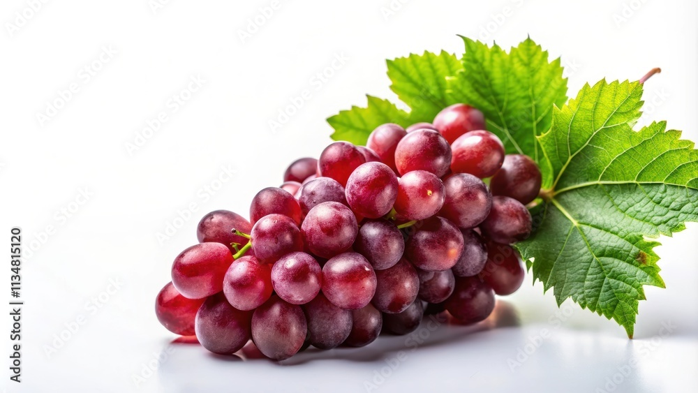 Red grape with leaf isolated on background, red grape, fruit, isolated,background, fresh, vineyard, juicy, healthy, organic, natural Red grape with leaf isolated on background, red grape, fruit, isolated,background, fresh, vineyard, juicy, healthy, organic, natural