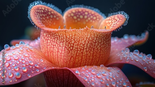 Stunning Nepenthes Lowii Pitcher Plant Blossom photo