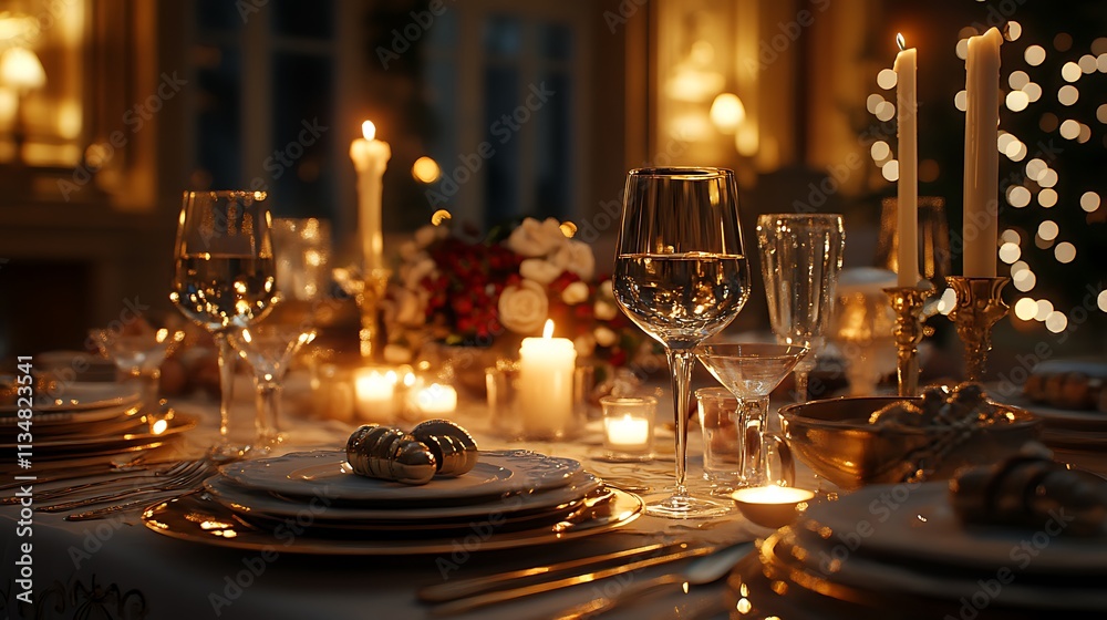 Cozy gathering elegant dinner table photography for celebrations Cozy gathering elegant dinner table photography for celebrations