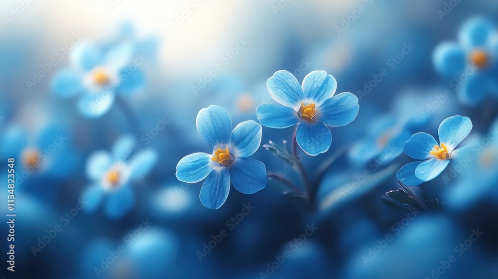 Enchanted Blue Forget-Me-Nots: A Serene Floral Dream Enchanted Blue Forget-Me-Nots: A Serene Floral Dream