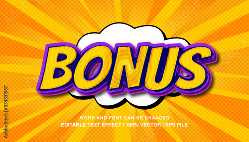 editable bunus comic bold typeface photo